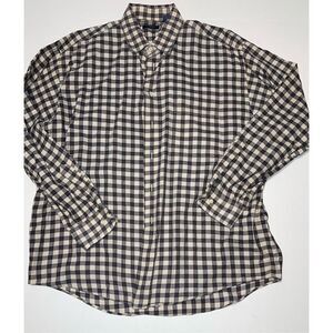 Burberry of London Button Down Shirt Mens XL Plaid Check‎ Cotton USA A15